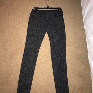 gray cheetah printed pants
